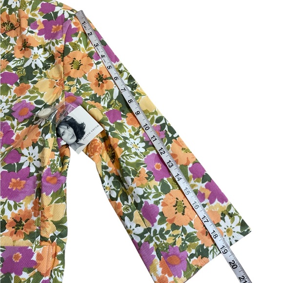 Multicolor floral cotton blazer - Picture 6 of 9